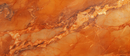 Fototapeta premium Luxurious orange marble with intricate patterns and textures, showcasing natural beauty and elegance. Perfect for interior design and decorative applications
