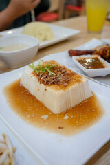 A Plate Of Tofu
