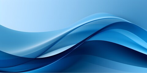 Fototapeta premium Abstract blue wave background. abstract art with flowing blue wave on a soft blue background