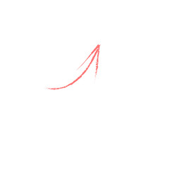  Red arrow with transparent background
