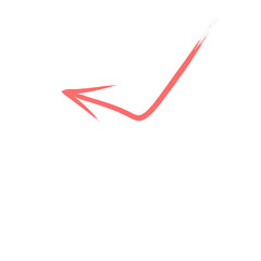  Red arrow with transparent background