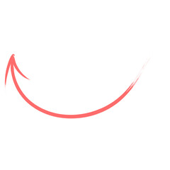  Red arrow with transparent background