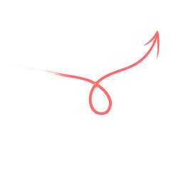 Grunge paint arrow transparent background