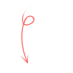 Grunge paint arrow transparent background