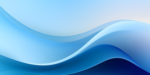 Obraz premium Abstract blue wave background. abstract art with flowing blue wave on a soft blue background