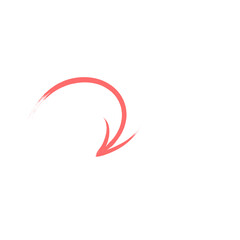 Grunge paint arrow transparent background