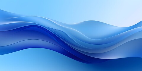 Obraz premium Abstract blue wave background. abstract art with flowing blue wave on a soft blue background