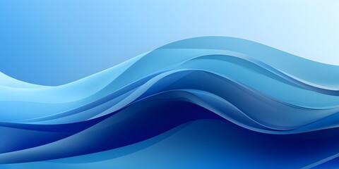 Obraz premium Abstract blue wave background. abstract art with flowing blue wave on a soft blue background