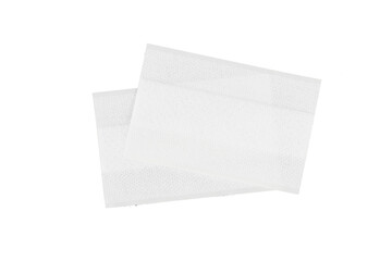 big white medical fabric textured plaster isolated on white or transparent png