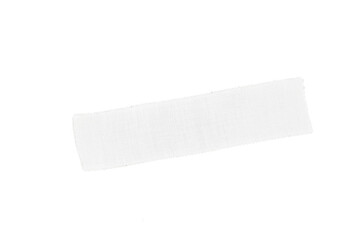 white medical fabric textured plaster isolated on white or transparent png