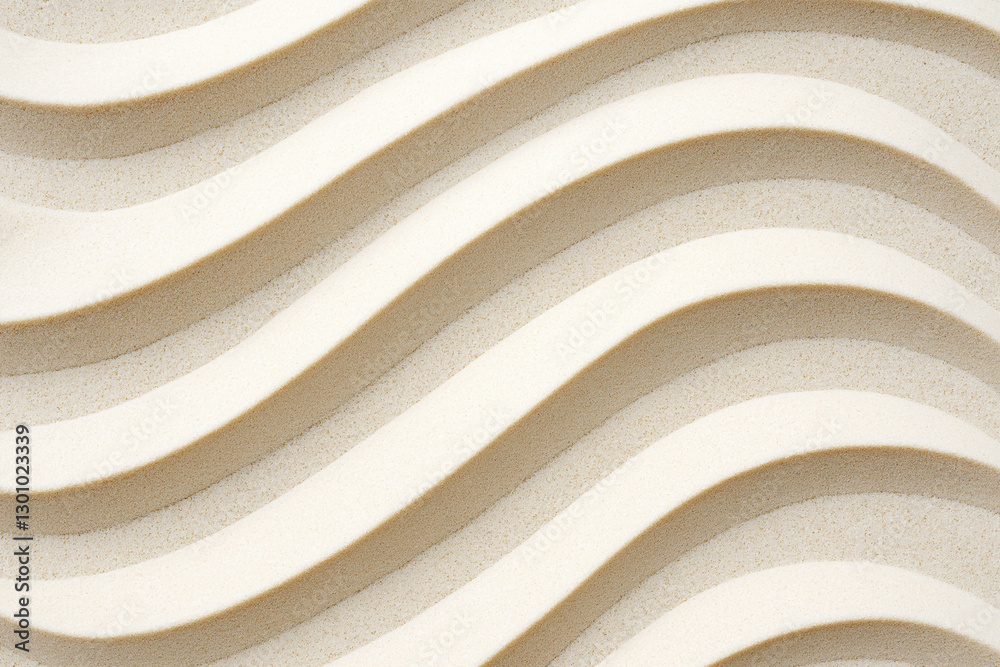 Wall mural abstract wallpaper design featuring smooth, wavy patterns in neutral tones creating a calming backgr