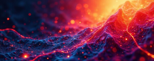 Abstract forms, fractured geometry, digital noise , background, photography