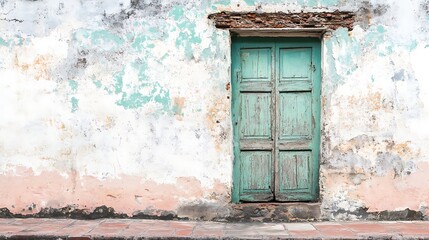 Weathered Doorway: An inviting doorway stands out against the backdrop of a rustic, weathered wall, telling stories of time and the elements. The weathered textures create a sense of history.