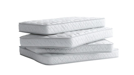 Comfortable stacked mattresses ready for delivery to homes across the city