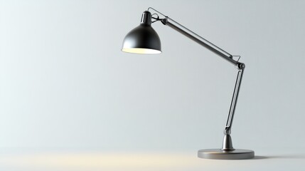 Modern desk lamp in minimalist setting