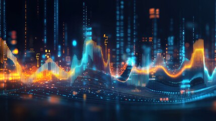 Fototapeta premium Abstract Digital Landscape