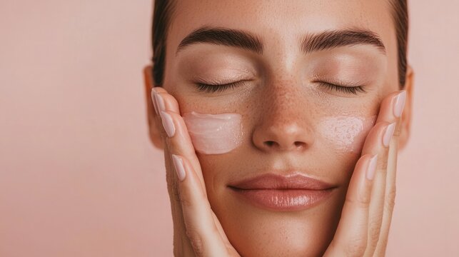 Skincare tutorial beauty and skin makeup techniques in a serene environment