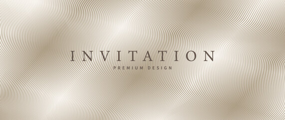 Elegant background with gold lines pattern and luxury gradient. Premium modern abstract vector illustration for invitation, flyer, cover design, prestigious voucher, business banner, luxe invite.