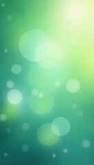 Dreamy pastel blue and green bokeh, springtime feel , serene, leaves, gradient