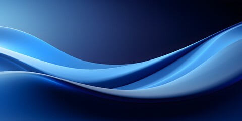3d render abstract blue wavy background. abstract blue light folds background.