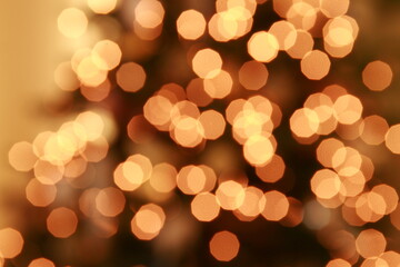 golden christmas lights