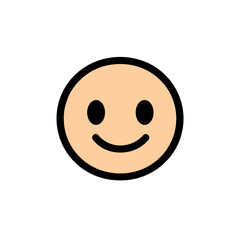 Fototapeta premium Smiling face emoji expressing happiness, digital art, joy
