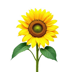 Obraz premium Sunflower on Transparent Background