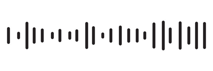 good music sound wave logo illustration