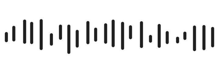 good music sound wave logo illustration