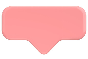 Price tag. Text box. 3D illustration.