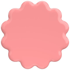 Price tag. Text box. 3D illustration.