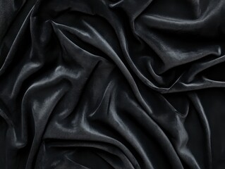 Fototapeta premium Dark Gray Fabric with Subtle Sparkle and Draped Folds