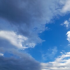blue sky with clouds