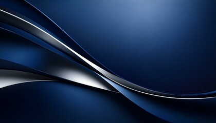 Obraz premium A sophisticated deep navy blue background with soft metallic silver gradient accents, symbolizing trust and excellence.