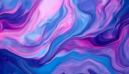Obraz premium 형형색색의 물감이 자연스럽게 섞이며 마블링 효과를 형성하는 패턴