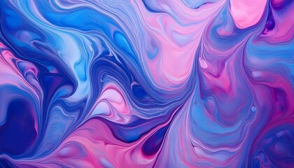 Fototapeta premium 형형색색의 물감이 자연스럽게 섞이며 마블링 효과를 형성하는 패턴