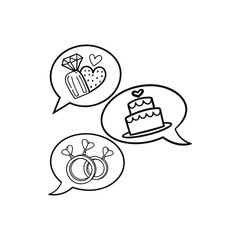 set of birthday cakes