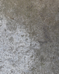 Background of destroyed concrete path, gray concrete, concrete texture, close-up. Natural photo. Old concrete slab