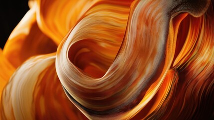 Close-up of swirling paint