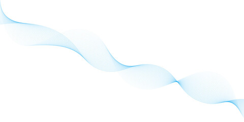 Abstract vector background with blue wavy lines. Blue wave background. Blue lines vector illustration. Curved wave. Abstract wave element.