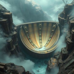 Whirling Dam in Another Dimension