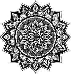 Vector luxury mandala template design