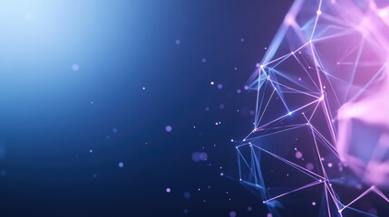 vivid cybernetic background featuring abstract geometric shapes and neon lines creating sense of futuristic complexity