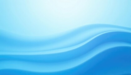 Fototapeta premium Soft blue abstract background with gentle ripples, gradient, subtle