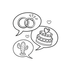 set of birthday cakes