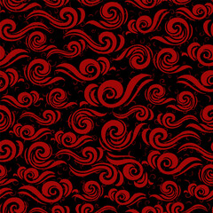 seamless pattern unique wave background