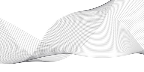 Abstract wavy grey lines stream element for design on white background. You can use for Web, Wallpaper, Template, Desktop background, Business banner, poster design.

