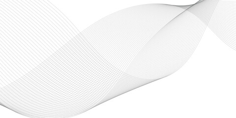 Abstract wavy grey lines stream element for design on white background. You can use for Web, Wallpaper, Template, Desktop background, Business banner, poster design.

