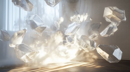 Crystal clear dance of light and shadow