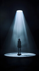 Visual Representation of the Spotlight Effect - The Illusion of Being Constantly Observed